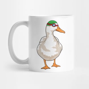 Duck Swimming Swimming goggles Mug